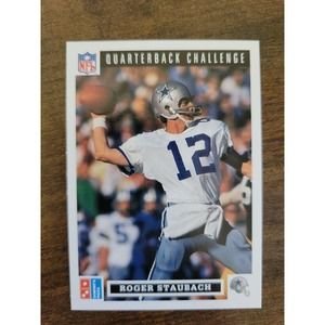 1991 Upper Deck Domino's Quarterback Challenge #43 Roger Staubach-NFL-Fresh Pull